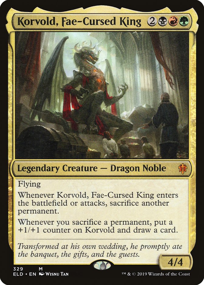 Korvold, Fae-Cursed King [Throne of Eldraine] | Odin's Place