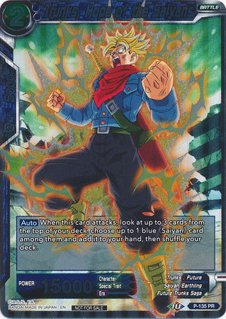 Trunks, Hope of the Saiyans (Series 7 Super Dash Pack) (P-135) [Promotion Cards] | Odin's Place