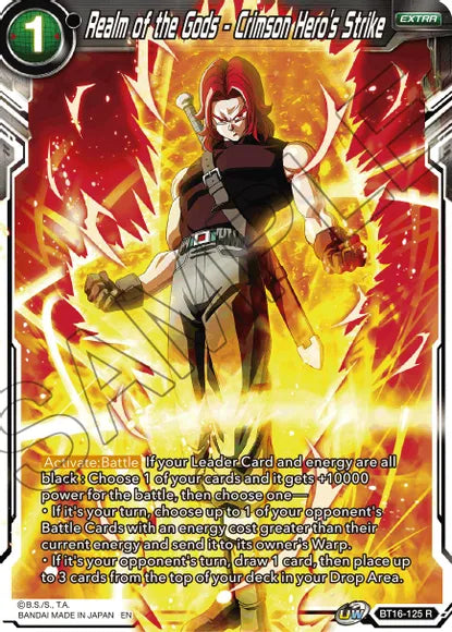 Realm of the Gods - Crimson Hero's Strike (BT16-125) [Realm of the Gods] | Odin's Place