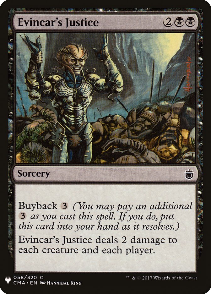 Evincar's Justice [Mystery Booster] | Odin's Place