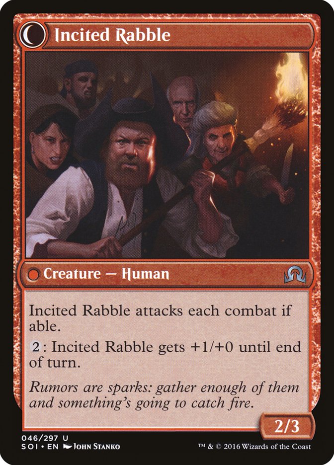 Town Gossipmonger // Incited Rabble [Shadows over Innistrad] | Odin's Place