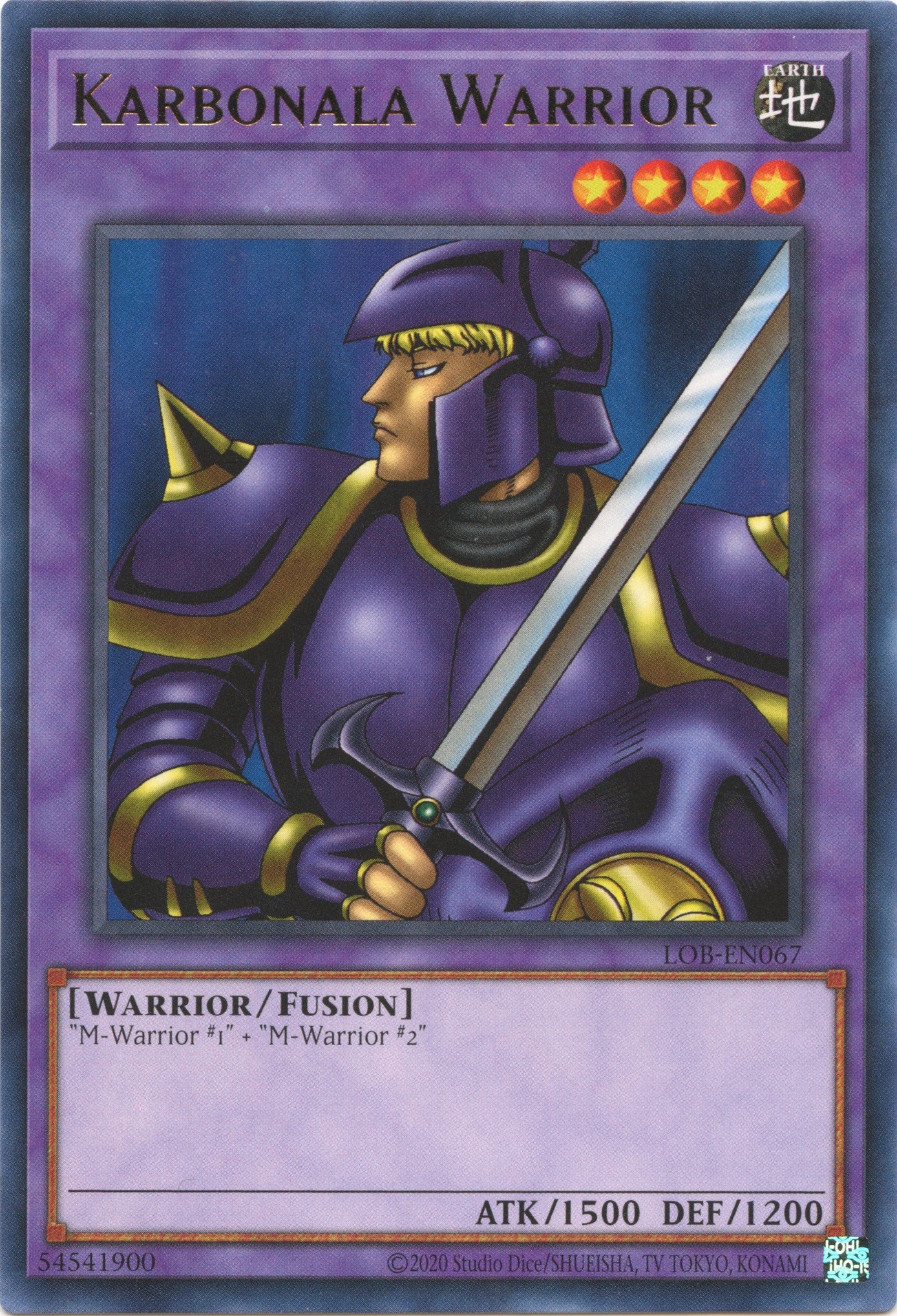 Karbonala Warrior (25th Anniversary) [LOB-EN067] Rare | Odin's Place