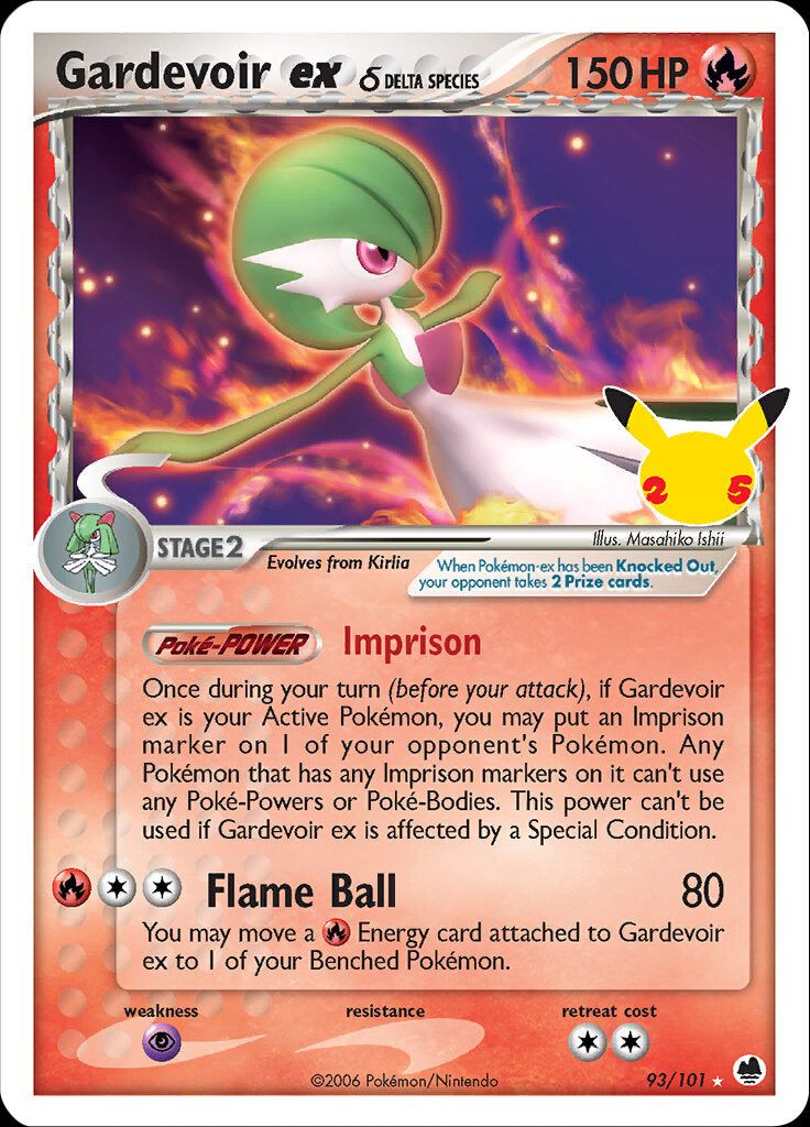 Gardevoir ex (93/101) (Delta Species) [Celebrations: 25th Anniversary - Classic Collection] | Odin's Place