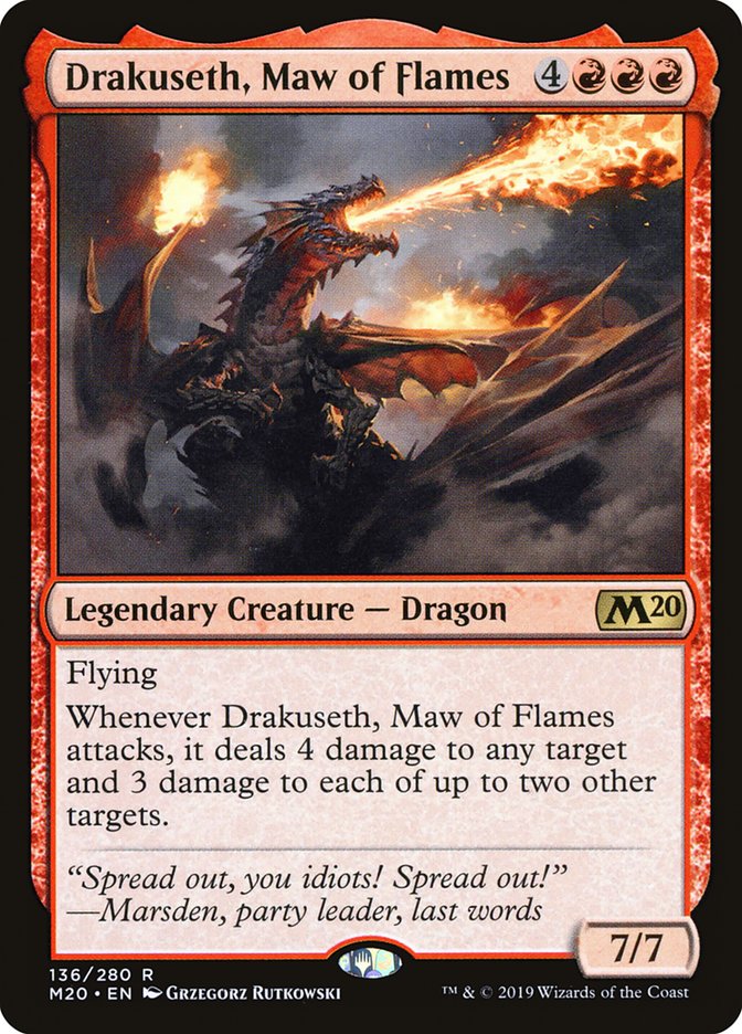 Drakuseth, Maw of Flames [Core Set 2020] | Odin's Place