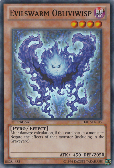 Evilswarm Obliviwisp [HA07-EN049] Super Rare | Odin's Place