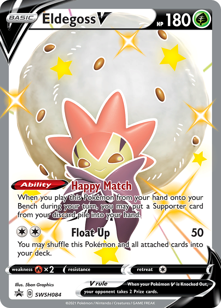 Eldegoss V (SWSH084) (Jumbo Card) [Sword & Shield: Black Star Promos] | Odin's Place