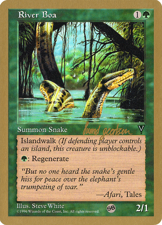 River Boa (Svend Geertsen) (SB) [World Championship Decks 1997] | Odin's Place
