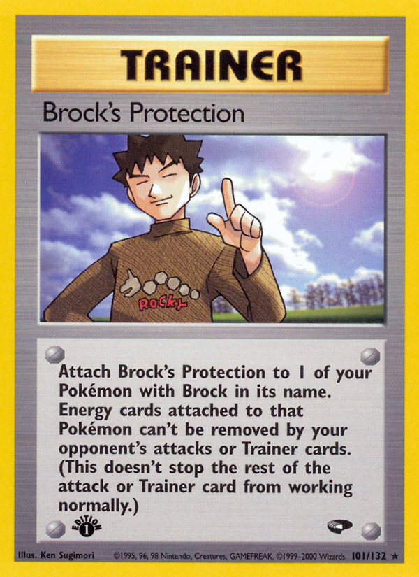 Brock's Protection (101/132) [Gym Challenge 1st Edition] | Odin's Place