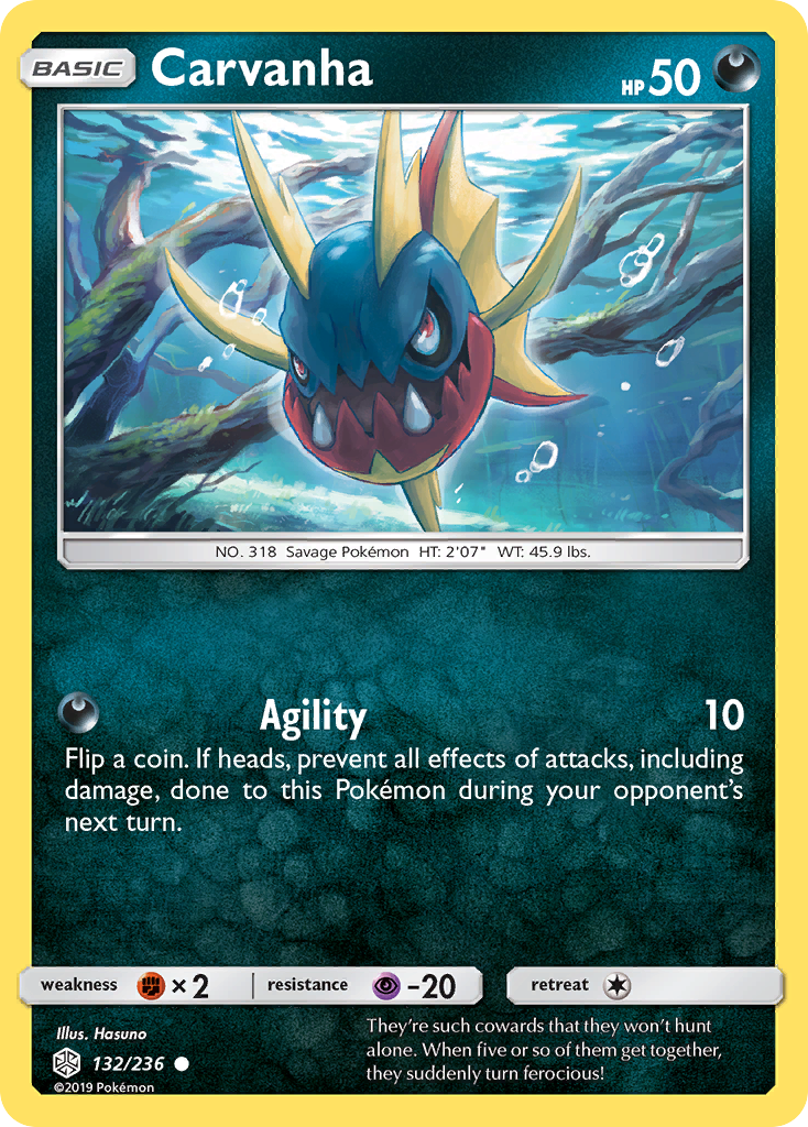 Carvanha (132/236) [Sun & Moon: Cosmic Eclipse] | Odin's Place