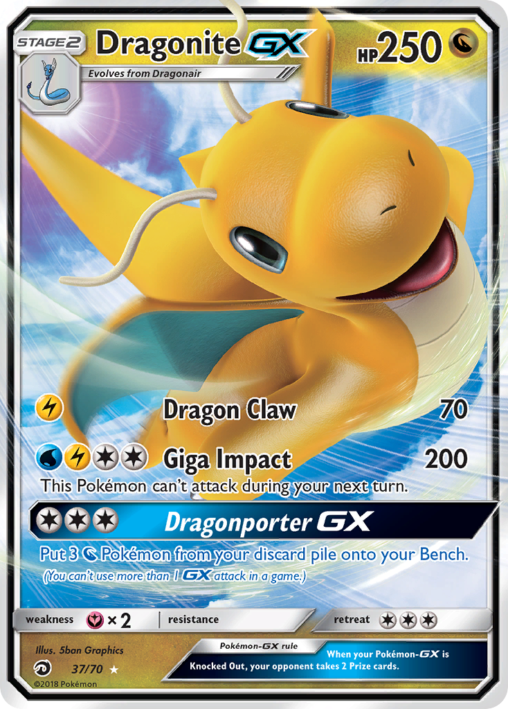 Dragonite GX (37/70) [Sun & Moon: Dragon Majesty] | Odin's Place