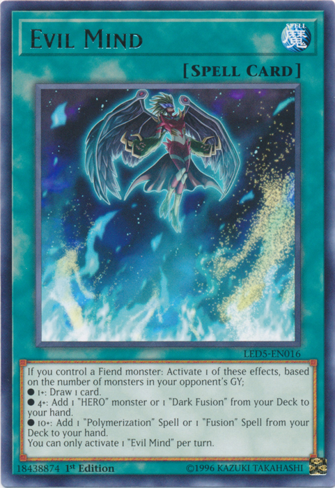 Evil Mind [LED5-EN016] Rare | Odin's Place