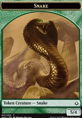 Snake // Warrior Double-Sided Token [Hour of Devastation Tokens] | Odin's Place