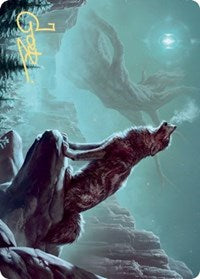 Sarulf's Packmate Art Card (Gold-Stamped Signature) [Kaldheim Art Series] | Odin's Place