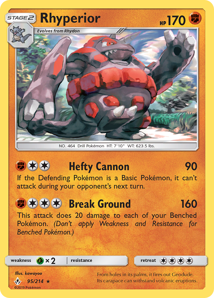 Rhyperior (95/214) [Sun & Moon: Unbroken Bonds] | Odin's Place