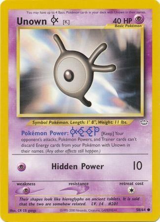 Unown [K] (58/64) [Neo Revelation Unlimited] | Odin's Place