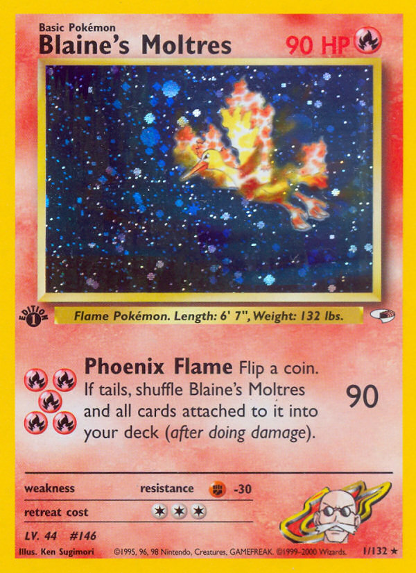 Blaine's Moltres (1/132) [Gym Heroes 1st Edition] | Odin's Place