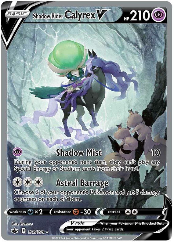 Shadow Rider Calyrex V (172/198) [Sword & Shield: Chilling Reign] | Odin's Place