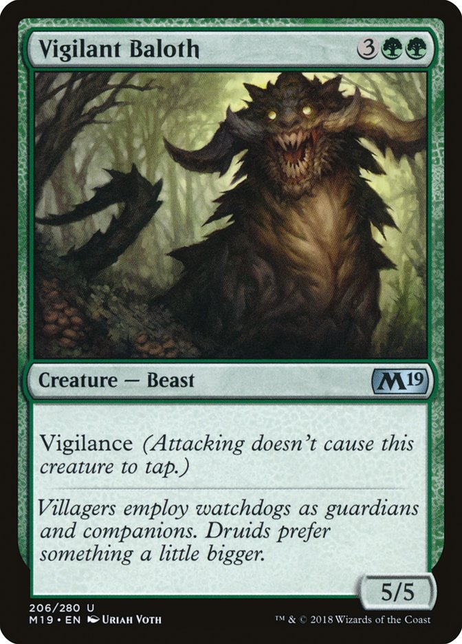 Vigilant Baloth (206) [Core Set 2019] | Odin's Place
