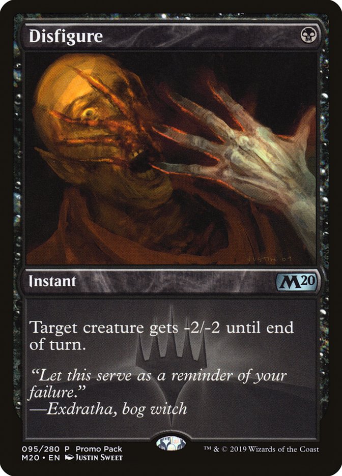 Disfigure (Promo Pack) [Core Set 2020 Promos] | Odin's Place