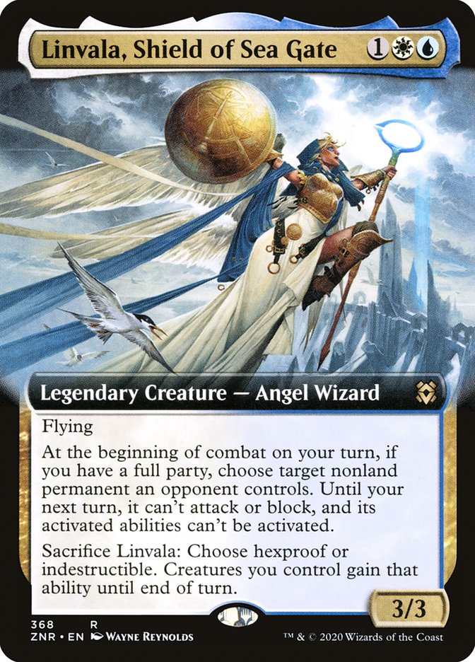 Linvala, Shield of Sea Gate (Extended Art) [Zendikar Rising] | Odin's Place