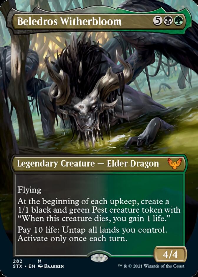Beledros Witherbloom (Borderless Alternate Art) [Strixhaven: School of Mages] | Odin's Place