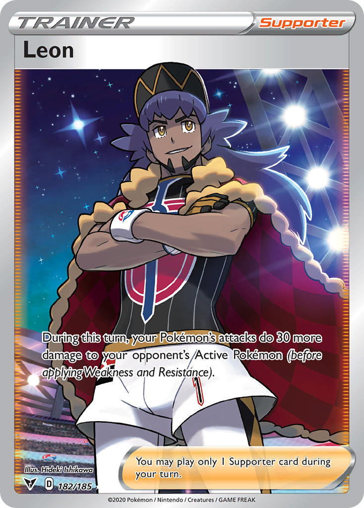 Leon (182/185) [Sword & Shield: Vivid Voltage] | Odin's Place