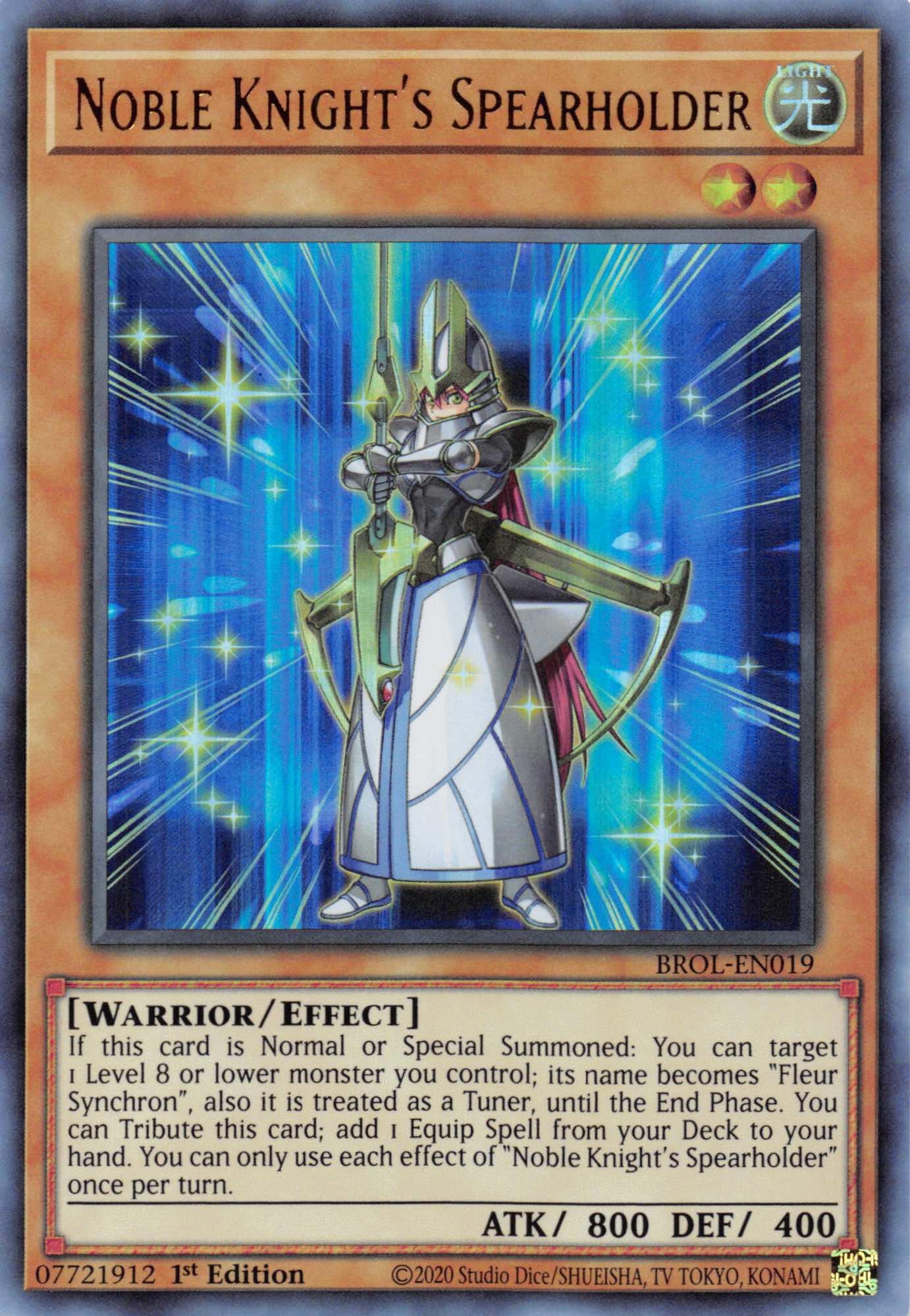 Noble Knight's Spearholder [BROL-EN019] Ultra Rare | Odin's Place
