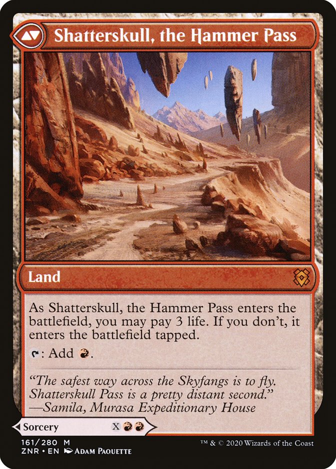 Shatterskull Smashing // Shatterskull, the Hammer Pass [Zendikar Rising] | Odin's Place