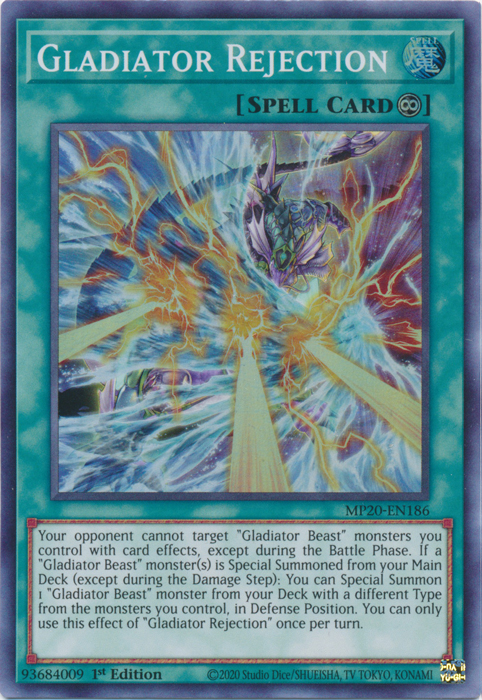 Gladiator Rejection [MP20-EN186] Super Rare | Odin's Place