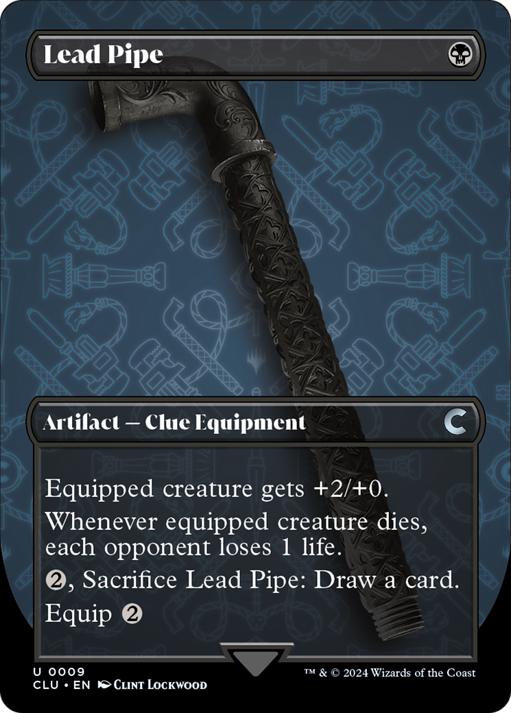 Lead Pipe (Borderless) [Ravnica: Clue Edition] | Odin's Place