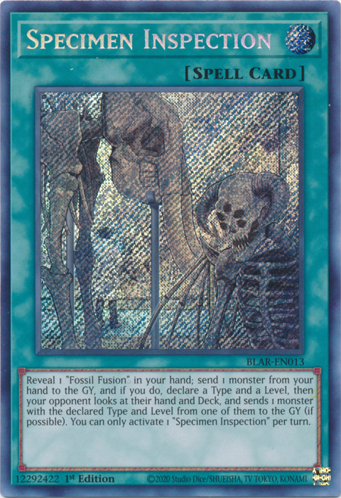 Specimen Inspection [BLAR-EN013] Secret Rare | Odin's Place