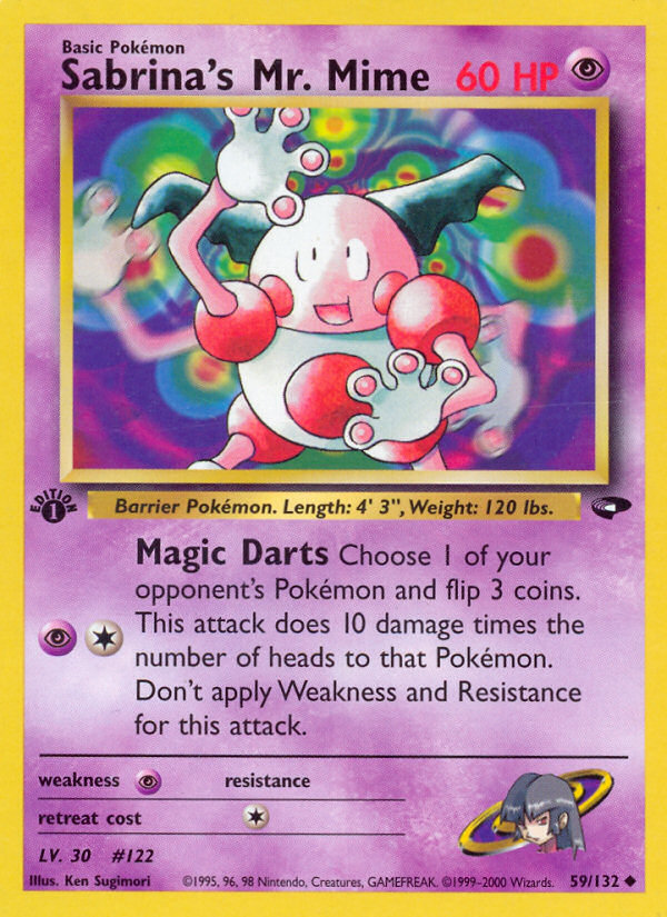 Sabrina's Mr. Mime (59/132) [Gym Challenge 1st Edition] | Odin's Place