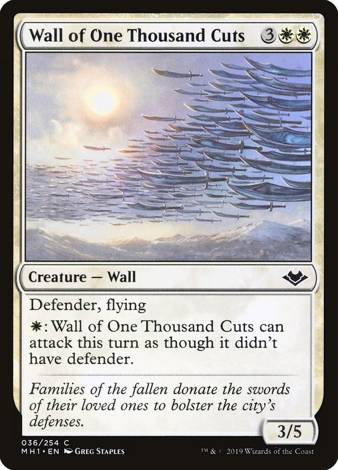 Wall of One Thousand Cuts (36) [Modern Horizons] | Odin's Place