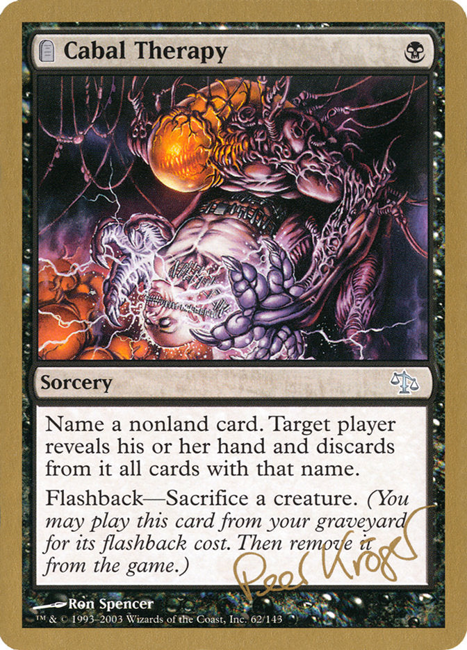 Cabal Therapy (Peer Kroger) [World Championship Decks 2003] | Odin's Place