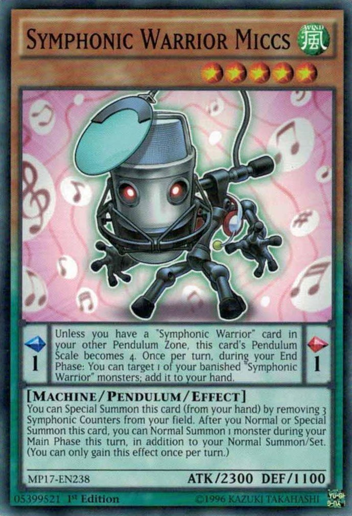 Symphonic Warrior Miccs [MP17-EN238] Common | Odin's Place