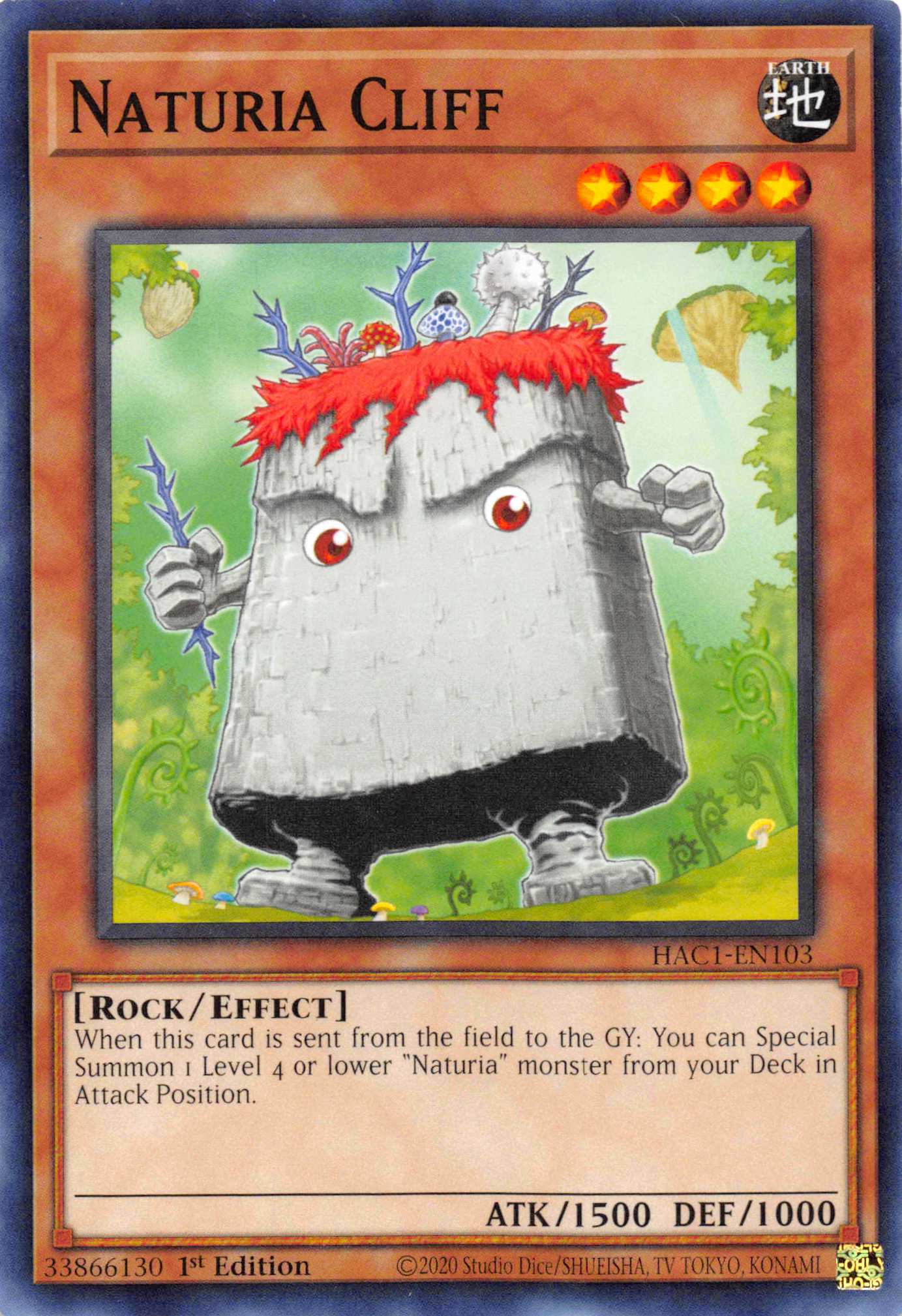Naturia Cliff (Duel Terminal) [HAC1-EN103] Parallel Rare | Odin's Place