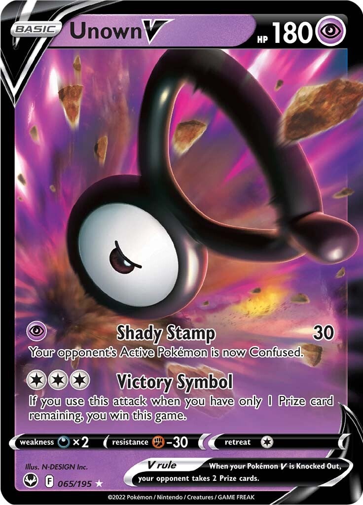 Unown V (065/195) [Sword & Shield: Silver Tempest] | Odin's Place