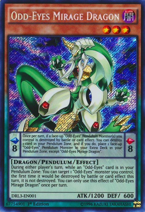 Odd-Eyes Mirage Dragon [DRL3-EN001] Secret Rare | Odin's Place