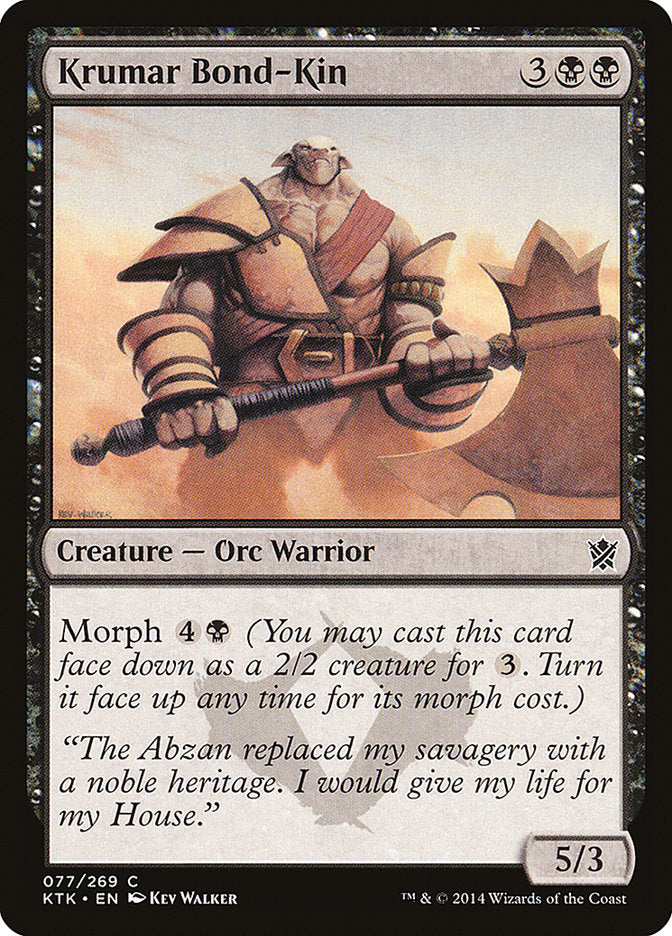 Krumar Bond-Kin (77) [Khans of Tarkir] | Odin's Place