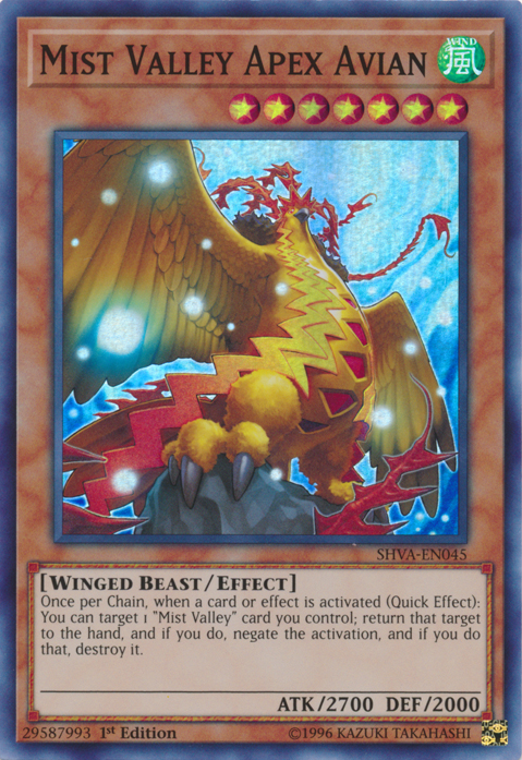 Mist Valley Apex Avian [SHVA-EN045] Super Rare | Odin's Place