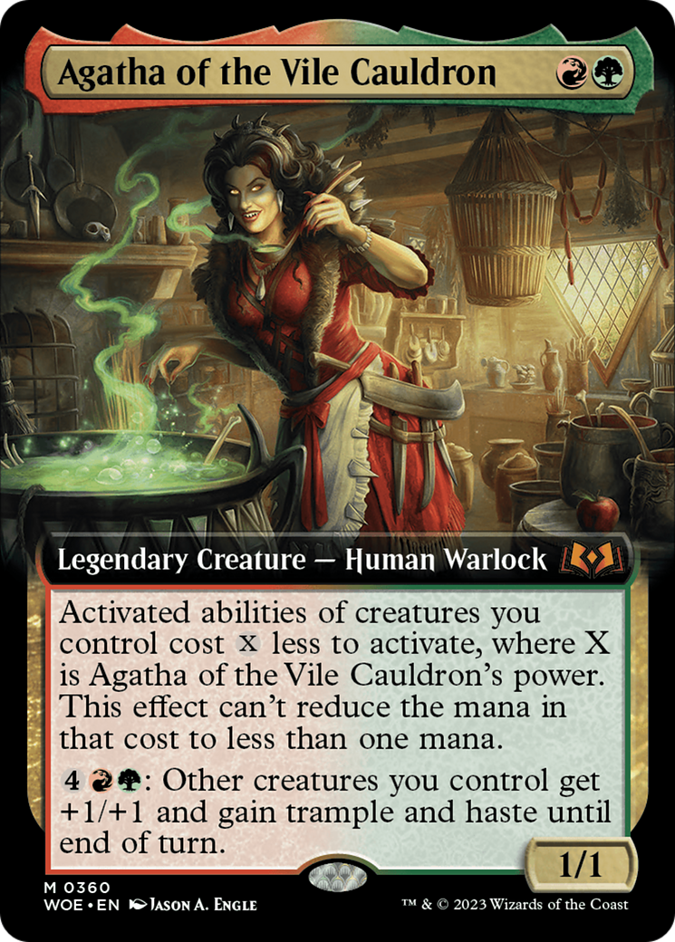 Agatha of the Vile Cauldron (Extended Art) [Wilds of Eldraine] | Odin's Place