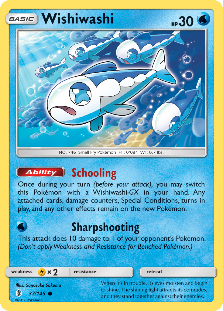 Wishiwashi (37/145) [Sun & Moon: Guardians Rising] | Odin's Place
