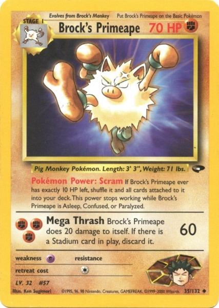 Brock's Primeape (35/132) [Gym Challenge Unlimited] | Odin's Place