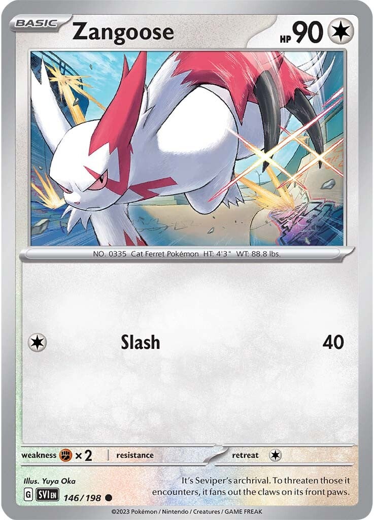 Zangoose (146/198) [Scarlet & Violet: Base Set] | Odin's Place