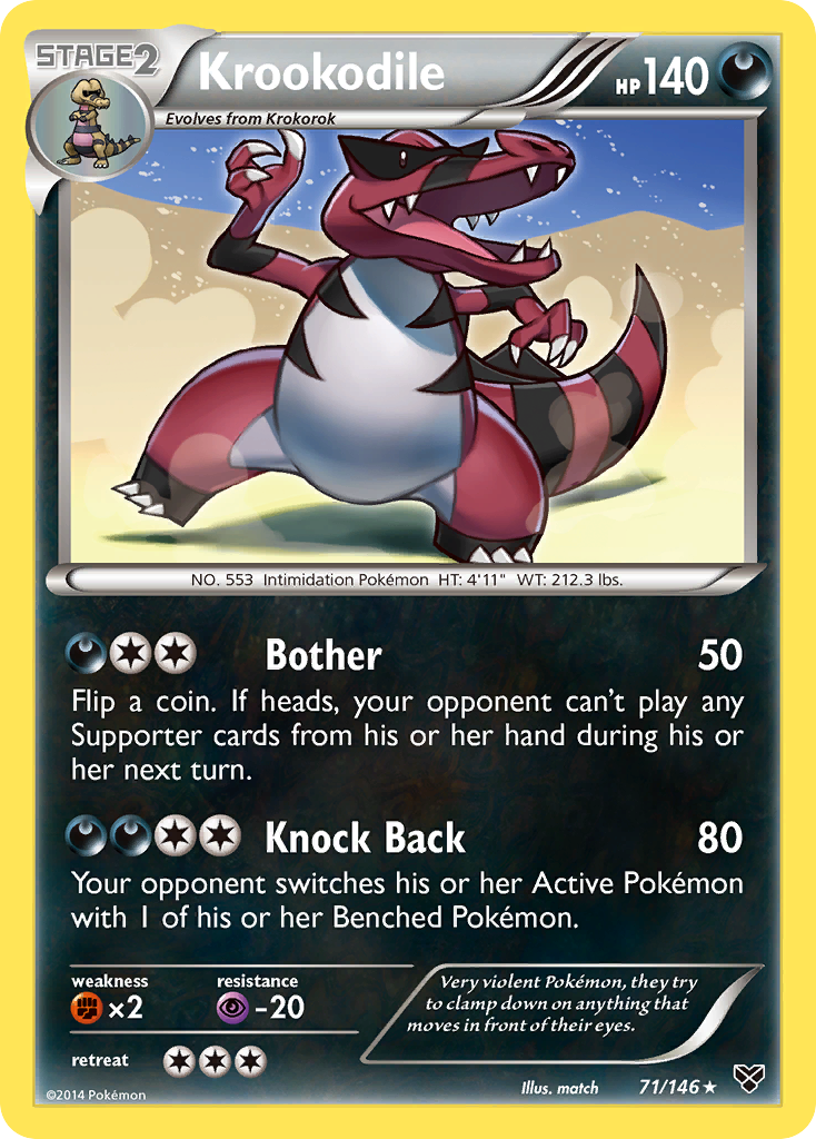Krookodile (71/146) [XY: Base Set] | Odin's Place