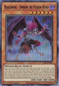 Blackwing - Simoon the Poison Wind (Blue) [LDS2-EN040] Ultra Rare | Odin's Place