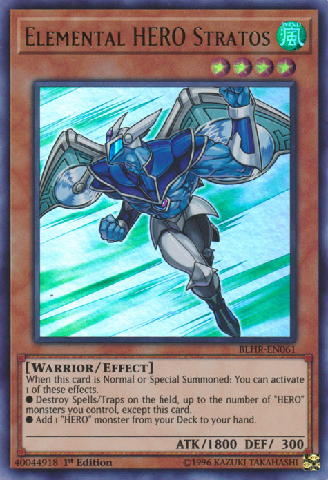 Elemental Hero Stratos [BLHR-EN061] Ultra Rare | Odin's Place