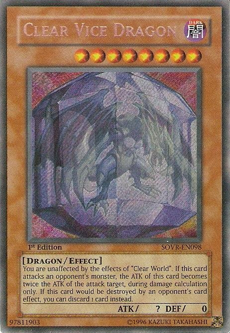 Clear Vice Dragon [SOVR-EN098] Secret Rare | Odin's Place