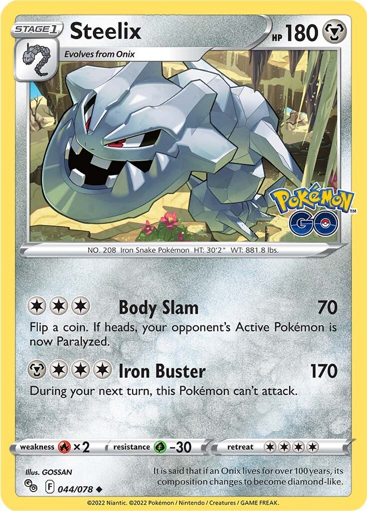 Steelix (044/078) [Pokémon GO] | Odin's Place