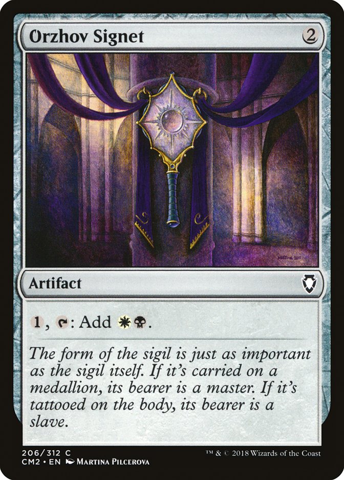 Orzhov Signet (206) [Commander Anthology Volume II] | Odin's Place